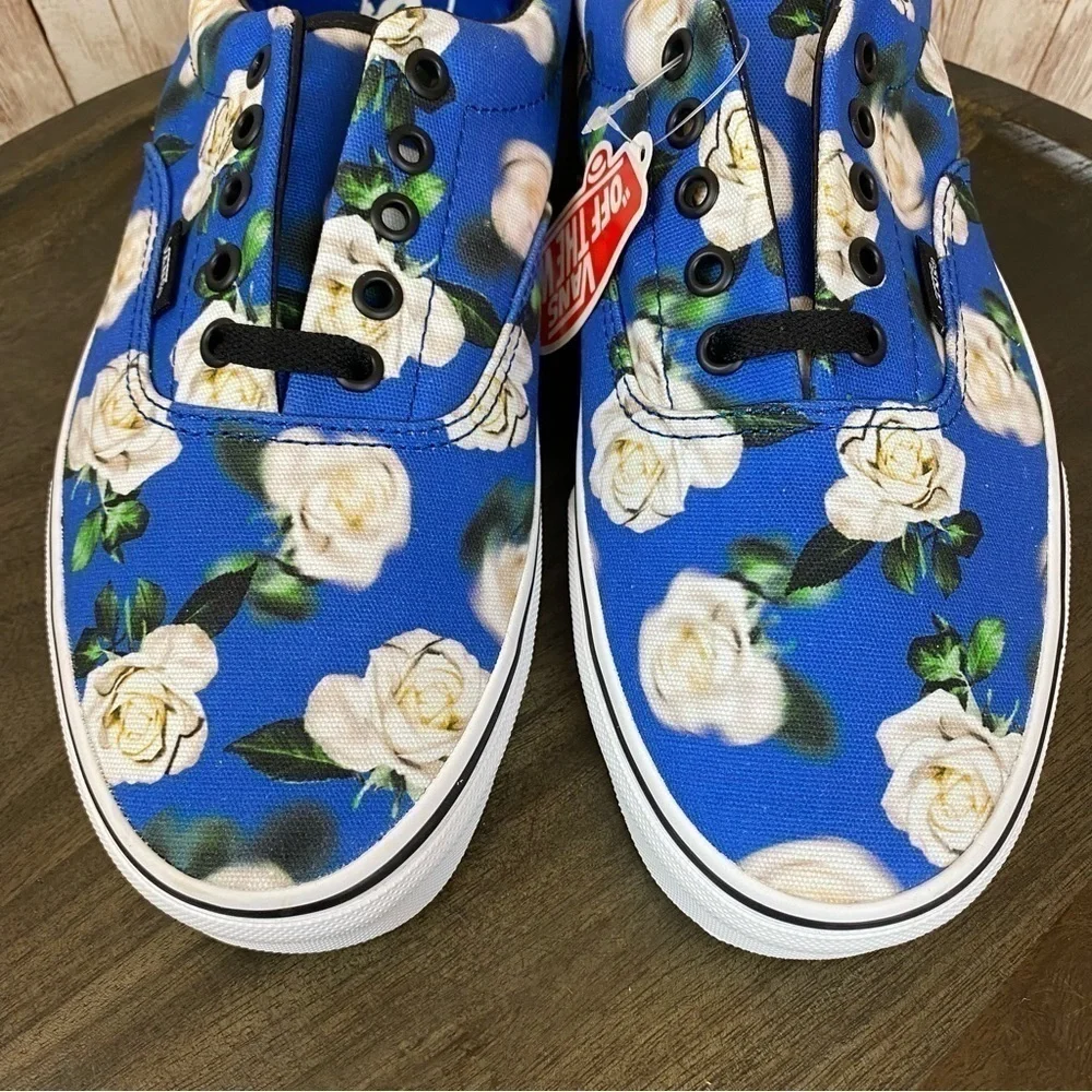 Vans Era Romantic‎ Floral Lapis Blue Canvas Sneaker Size 11 Men